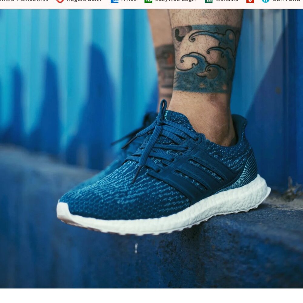 Adidas Ultraboost 3.0 LTD Parley Blue size 8.5